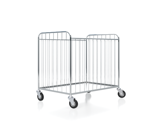 Тележка для белья Вязьма ТС-300, сетчатый короб из нержавеющей стали