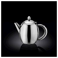 Чайник заварочный 500 мл,нерж с нерж. фильтром и откидной крышкой нерж. Wilmax /1/12/