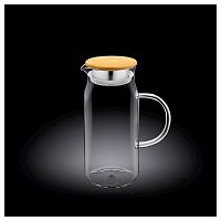 Кувшин 1 л с крышкой бамбук + сетка нерж Thermo Glass /1/18/