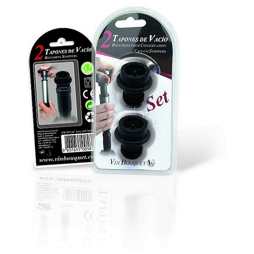 Пробка вакуумная для вина набор 2 шт. (к помпе FIC 003) VB /1/12/