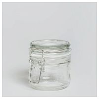 Банка для сыпучих продуктов 250 мл d=80, h=85 мм с крышкой (для подачи) с бугельным замком /1/24/