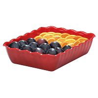 Салатник 4,6 л. 265*335*80 мм прямоугольный красный,поликарбонат Cambro /1/