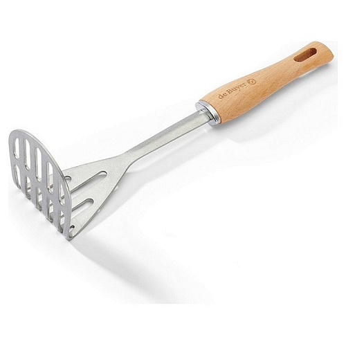 Картофелемялка 290 мм. нерж с деревянной ручкой De Buyer /1/72/