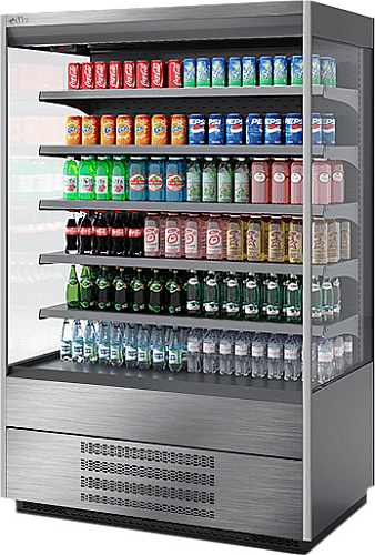 Витрина холодильная Chilz Berg 125 шлифованная нержавейка