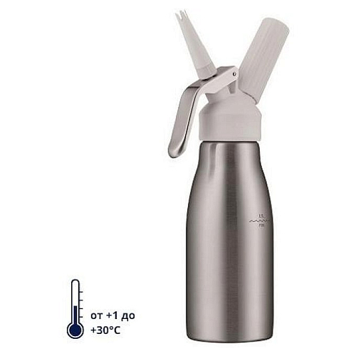 Сифон (кремер) для взбивания сливок 0,5 л. нерж/пластик STYLE KAYSER /1/6/