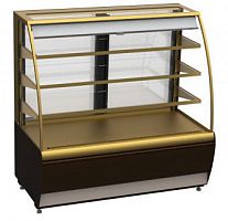 Витрина кондитерская Kayman K-ВК-1300 открытая, бронза