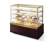 Витрина кондитерская Chilz VETE KUB 130 шоколад/золотой глянец