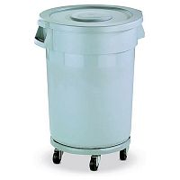 Бак для мусора 120 л серый с серой крышкой на колесах Still Casa /1/