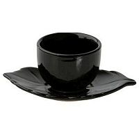 Чашка с блюдцем 70 мл. Киото Блэк/1/