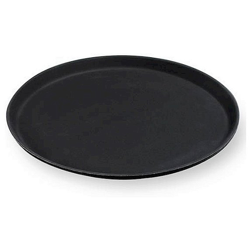 Поднос прорез. d=27см черный MG /1/12/