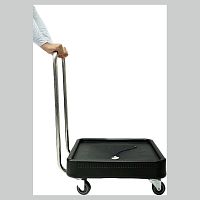 Тележка для кассет 580*580*220/900 мм. c ручкой нерж., черная п/п Tribeca /1/