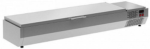 Холодильная витрина для ингредиентов POLAIR VT2-G (1/3) с крышкой