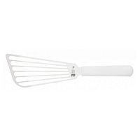Лопатка 29 см. прямая рабочая часть 17*8 см. нерж. узкая с пластик. ручкой, белая Icel /1/6/