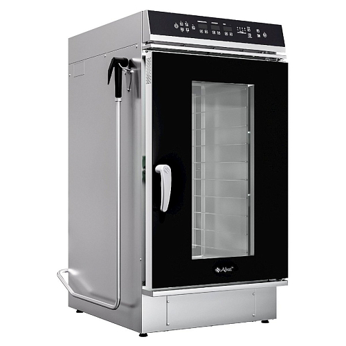 Пароконвектомат Abat ПКА 10-2/3П-01, верхняя панель управления, чёрн. дизайн