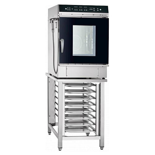 Пароконвектомат Abat ПКА 6-2/3П-01, верхняя панель управления, чёрн. дизайн