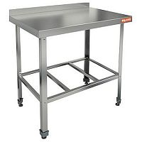 Стол пристенный с бортом с полкой-решеткой HICOLD НСО-8/7Б ЭЦ