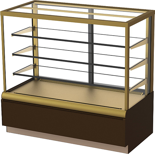 Витрина кондитерская Kayman K-ВК-1300 Люкс Квадро Бронза