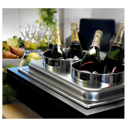 Подставка для ведра для шампанского 2 отдел. нерж. Pinti