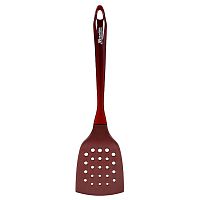 Лопатка для антипригарных поверхностей L=34 см. изогнутая перфор. нейлон, Marmiton /1/12/