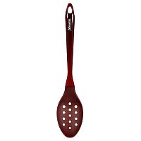 Ложка гарнирная L=31 см. перфорир. полипропилен, черная Marmiton /1/12/