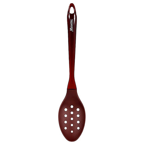 Ложка гарнирная L=31 см. перфорир. полипропилен, черная Marmiton /1/12/