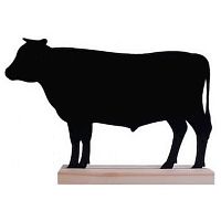 Табличка меловая Бык 269*199*40 мм. тейбл тент на подставке /1/
