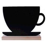 Табличка меловая Чашка 239*173*40 мм. тейбл тент на подставке /1/