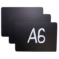 Ценник 105*148 мм. А6 меловой черный без подставки /1/