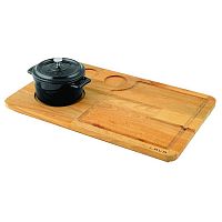 Кастрюля порц. 0,35 л. чугун d=10 см. черная, на подставке "TRENDY" LAVA