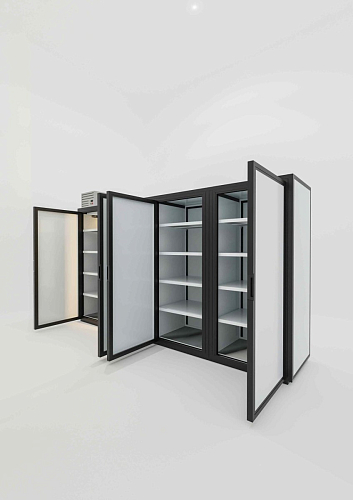 Холодильный шкаф на 4 секции Berk ШХС 3.6 глухой - модель №20