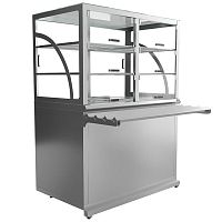 Прилавок холодильный Luxstahl ПХК (С)-1200 Premium (камень)