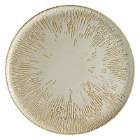 Блюдо для пиццы d=320 мм. Снэл Песок, форма Гурмэ /1/6/