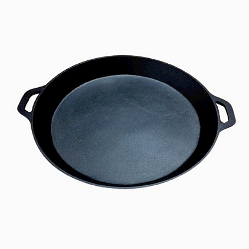 Сковорода d=38 см. h=2,6 см. чугунная с 2 литыми ручками /1/