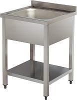 Ванна моечная с бортом VIATTO VA-DSA140 600х600х850 мм нерж.