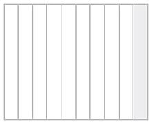 Решетка на 10 ячеек (50х400мм) для тестоделителей Vitella серии SQG