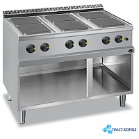 Плита 6 конфорочн. 700Сер Apach Cook Line APRE-117P