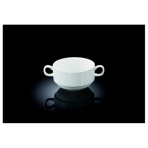 Бульонница 300 мл. с ручками Wilmax (блюдце 996099) /4/48/