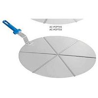 Поднос круглый d=50 см.алюм.для пиццы на 6 сегментов с ручкой Gimetal /1/2/