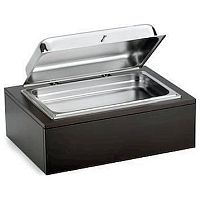 Мармит для сервировки, GN1/1-65 с подогревом, крышка нерж. Pinti (F11B5555+97150752)