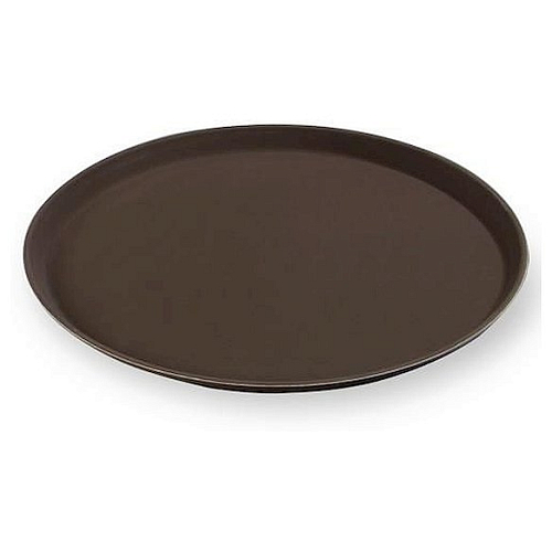 Поднос прорез. d=27см коричн. MG /1/12/