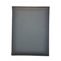 Папка-меню 32,5*24 2-х сторон. кож.зам. черная съемные