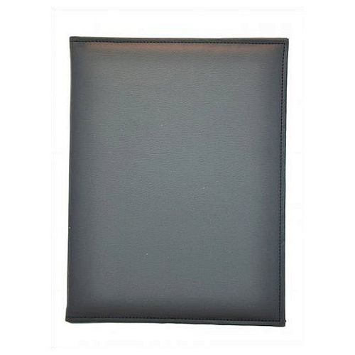 Папка-меню 32,5*24 2-х сторон. кож.зам. черная съемные