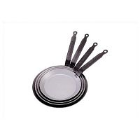 Сковорода для блинов d=22 см. белая сталь Carbone Steel (индукция) De Buyer /1/5/