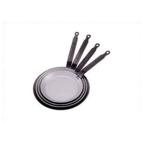 Сковорода для блинов d=22 см. белая сталь Carbone Steel (индукция) De Buyer /1/5/