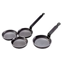 Сковорода для оладьев d=12 см. белая сталь Carbone Steel (индукция) De Buyer /1/10/