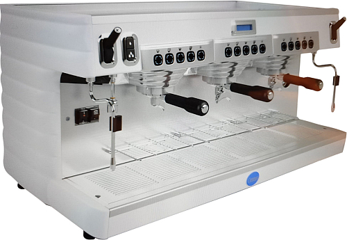 Кофемашина рожковая Carimali Bubble E3 3 группы, высокие, автомат, экономайзер, цвет корпуса белый