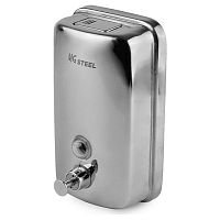 Дозатор для жидкого мыла 0,8 л. нерж. MGsteel /1/50/