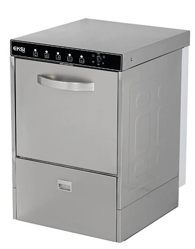 Стаканомоечная машина EKSI GB400 DD+PS (эл-мех.п/у, доз. оп.ср-ва, сл. помпа)