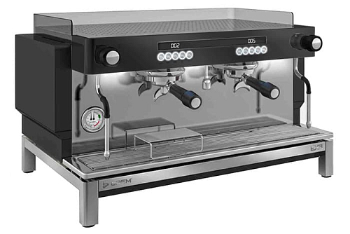 Кофемашина Crem EX3 2GR Display TA black, высокие группы