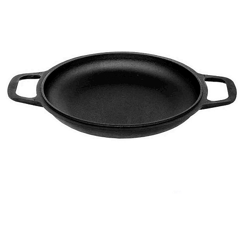 Сковорода d=24 см. h=3,5 см. чугун с 2 ручками /1/